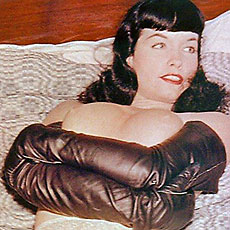 pinup legend and erotic star bettie page naked